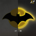 ZF Bat Wooden LED sign, Batman sign light, Bat led sign, Bat LED light Lamp, Comics neon sign, Superhero logo wall art, Batcave LED sign, Comics hero decor. 