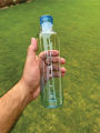 Echou Unique Glass Water Bottle Stylish Glass Bottle for Fitness Fridge Bottle. 