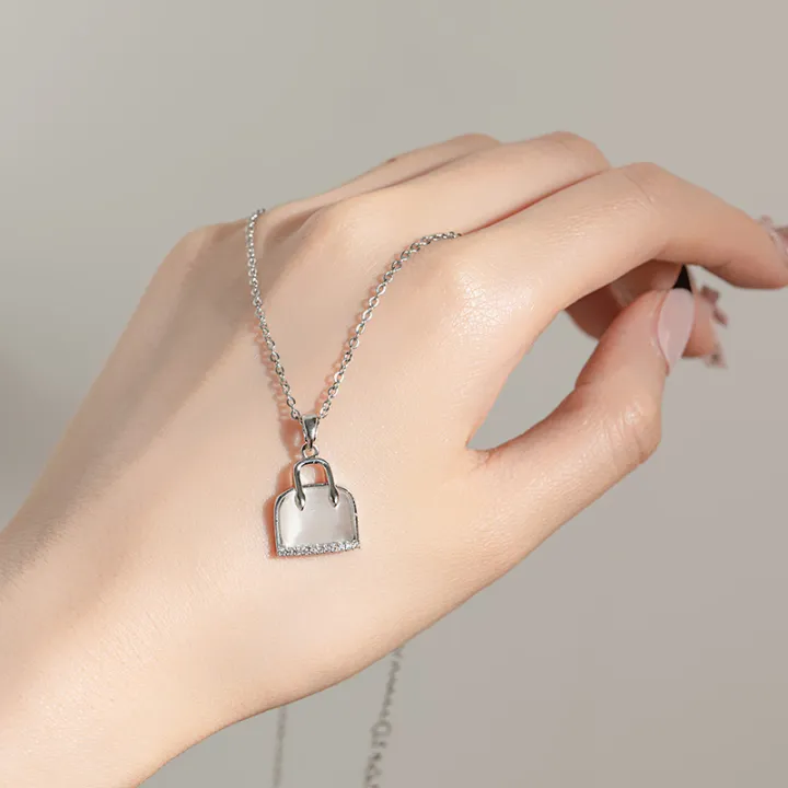 Fashion%20Hypoallergenic%20Jewelry%20Zircon%20Bag%20Pendant%20Necklace%20Minimalist%20Tarnish%20Free%20Stainless%20Steel%20Choker%20Necklace%20For%20Women%20-%20Image%205