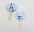 FIRST TEETH THEME CUPCAKE TOPPERS PACK OF 10 CUPCAKE TOPPERS. 