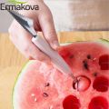 2 in 1 Melon Baller Scoop, Stainless Steel Fruit Carving Knife Ice Cream Scooper Kitchen Tool for DIY Fruit Salads and Desserts. 