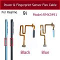 For Realme 7 5G 8 8S 5G 8i 9i Fingerprint Sensor Flex Cable Power Button Sensor Fingerprint Home Touch Sensor Flex Ribbon Parts. 