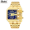 OULM brand fashion business, large dial, luxury, military style, quartz men's watch. 