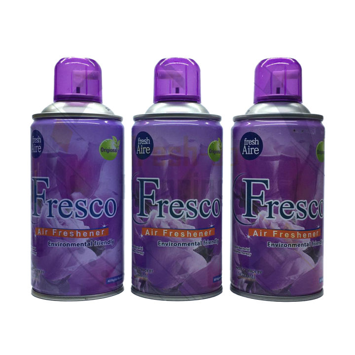 Fresco Air Freshener Refill Pack of 03 For Auto Dispenser | 300ML