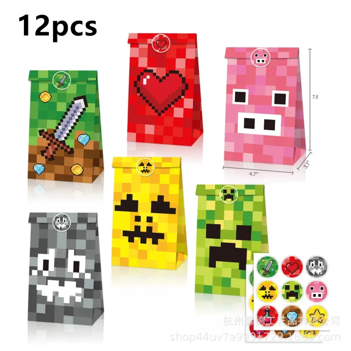 Minecraft%20Balloon%20Pixel%20Game%20Theme%20Birthday%20Banner%20Party%20Decoration%20Disposable%20Tableware%20Cake%20Topper%20Supplies%20Creeper%20TNT%20Toy%20-%20Image%206