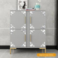 4pcs Acrylic 3D Mirror Sticker Wallsticker Self-adhesive Mirror Gold Sticker Cabinet Corner Decor Sticker Furniture Decoration. 
