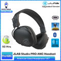 JLab Studio ANC On-Ear Wireless Headphones, Black, 34+ Hour Bluetooth 5 Playtime, 28+ Hour with Active Noise Cancellation, EQ3 Custom Sound, Ultra-Plush Faux Leather & Cloud Foam Cushions For Gamming PUBG ~ PATEL WALA. 