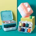 Rising Star Cute Cat Multifunction Thorn Rust Sewing Kit Box 3-Layer Storage Organizer 23Pcs/Set. 