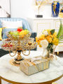 Crystal plates  fruit bowl multilayer snacks platters and trays Modern Rotate 360 degrees Snack candy tray dry fruit plate. 