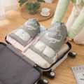 Travel Storage Shoe Bags Dust-Proof Non-Woven Shoe Bag -Transparent Clear Window with Rope. 