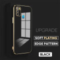 TA for Infinix Smart 5 / X657 / X657B / X657C Back Cover + Free Lanyard Colour Luxury 6D Plating Case Side Pattern Soft Silicone Square Phone Cases. 