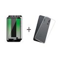 Huawei Mate 10 Lite Full Black 9D|5D|6D|10D|11D|21D Tempered Glass Screen Protector Full Glue Edge To Edge + Back Cover Transparent Soft Silicone Crystal Clear Case Cover For Huawei Mate 10 Lite. 