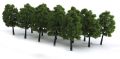 Scale Trees Diorama Models Model Train Scenery Architecture Trees -12pcs -6CM (Dark Green). 