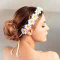 Bohemian Wedding Headpiece Flower Girl Headdress Bridal Wreath Headpiece Sunflower Headband Boho Flower Crown. 