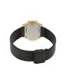 Casio Vintage Youth Black Dial With Black Mesh Bracelet Women's Watch - LA690WEMB-1BDF. 