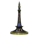 Creative Metal Crafts Alloy Pakistan Tower MINAR-E-PAKISTAN Model For Home & Office Decoration. 
