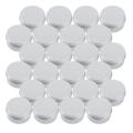 30ml Silver Small Aluminum Round Lip Balm Storage Jar Containers with Screw Cap for Lip Balm, Cosmetic, Candles or Tea(Pack of 24). 
