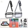 Transparent Crossbody Bag, Shoulder Bag Convenient, Portable Zipper Closure Clear Bag, Clear Tote Bag Purse for Gym, Women Girls Beach Daily Use. 