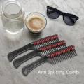 3 Pack Hair Comb, Comb Roller, Detangling Roller Comb Integrated Hair Roller Comb, Anti Splicing Comb for Salon Barber Hair Dye. 