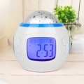 FRAKIN Projector Alarm Clock, Music Alarm Clock Digital Clock. 