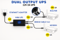 WiFi Router UPS Power Bank 12V 1A to 1.5A & 9V | 6–8 Hours Backup | TP-Link, Tenda, PTCL, CCTV. 