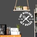 Kitchen Wall Art Sticker Removable Non-Tear Decor for Dining and Kitchen. 