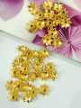 200Pcs Bead Caps 9x3.5mm Gold & Silver Plastic Flower Bead Caps for Jewelry Making | DIY Craft Accessories for Necklace, Bracelet, Earrings, Beading Supplies. 