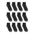 12 Pairs Ankle Balck Socks - Unisex Socks. 