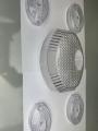 Crystal Indicator Cover 4 with White Back Light Cover For 125 Motorcycle  (Geniun quality). 