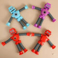 Portable Multifunctional Cartoon Robot Stress Relief Toy , Random Color Stretchable Robot Tube ,  Stress Reliever, Stretchable Robot Tube. 