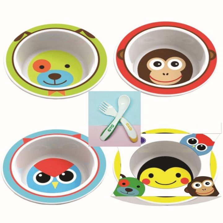 Baby Bowl with Spoon For Kids , Cartoon bowl Kid Bowl With Spoon , High Quality Product in Beautiful Colour , 2 Bowls With 2 Spoons