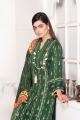 Arasteh  Green Unstitched Viscos Embroidered 3PC Suit For Women V2-08. 