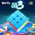 Rubik Cube 3x3x3 - Magic Puzzle Cube 3x3 - Sticker less Speed Magic Cube - Educational Toys for Kids - Moyu Cubes 3x3x3. 