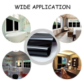 Window Film Black Self-Adhesive Sun Protection & Privacy Screen Mirror Film Window UV Protection for Bedroom Bathroom & Office - 5 Sheets (8 Inches x 8 Inches). 