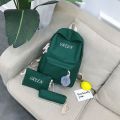 Three-Piece Backpack New Korean Style Backpack Fashion Elementary and Middle School Student Schoolbags Large Capacity Men's and Women's Travel Bag. 