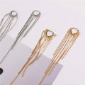 Vintage Long Thread Tassel Drop Earrings for Women Korean Fashion Jewelry Hanging Pendant. 