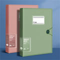 A4 File Folder Display Book 30Pages Transparent Insert Paper Document Organizer Bag Office School Supplies Stationery. 