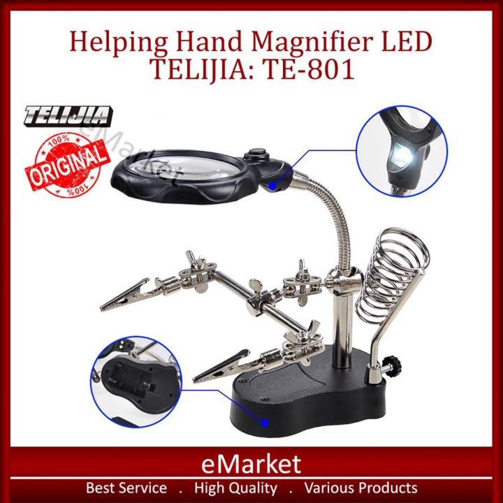 Imported Quality Welding Magnifying Glass LED Auxiliary Clip