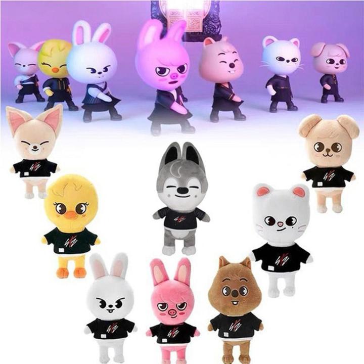Kpop Skzoo Plush Toys Stray Kids Cartoon Stuffed Animal Plushies Doll Kawaii Companion
