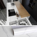 Marble Self Adhesive Waterproof Wallpaper for Kitchen Cabinet Oil Proof Mould Proof Modern Style Bathroom Decoration Wall Size 60*200cm. 