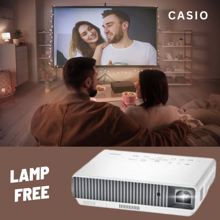 Casio XJ-M140 Laser Projector, Movies, Cricket Matches, TV shows, Gaming, Office Presentations