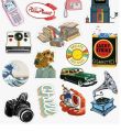 Pack of 20 Music Sticker For Laptop - aesthatic Stickers for Laptop - Size 3 x 2 Inches approx each - Old Stickers for Mobile Back Cover. 