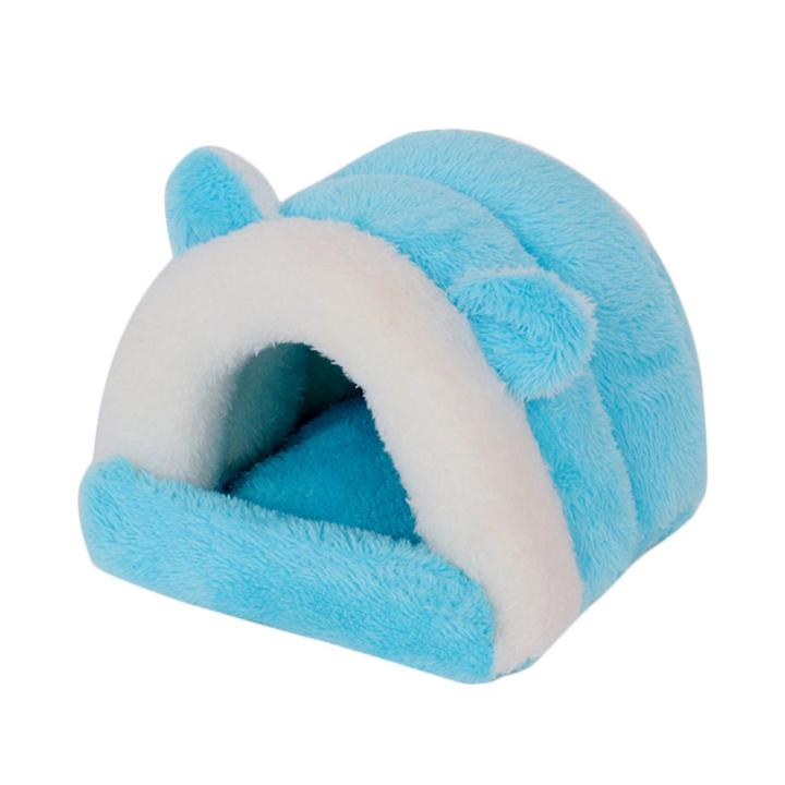 Hamster Bed Hand Washable Super Soft Pet Accessories Winter Small Animal Cushion Nest for Rodent