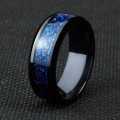 Blue Dragon Tungtsen Ring, Tungsten Metal Ring, Stunning Mens Ring, Tungsten Band.. 