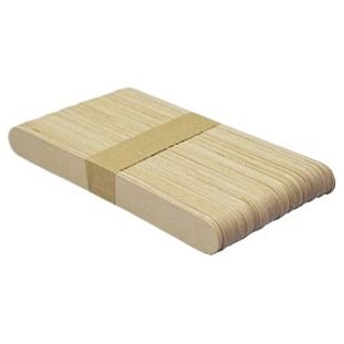 Wooden Ice Cream Sticks Simple/Plain Large Size - Pack of 50 Sticks