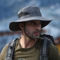 New Fashion Summer Bucket Hat Cowboy Men Outdoor Fishing Hiking Beach Hats Mesh Breathable Anti UV Sun Cap Large Wide Brim 60CM. 