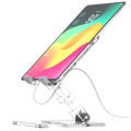 ZAW Adjustable Tablet Stand, Stylish & Ergonomic iPad Pro Holder, Computer Table Accessories, Acrylic iPad Mount, (ZTH-250) Compatible with 12.9 Air Mini 4 3 2, Nexus, Tab (8-13"). 