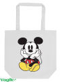 Vagile Mickey Mouse Printed Designer Handbag Cotton Maxi Large Wide Shoulder Tote Bag Gift Idea. 