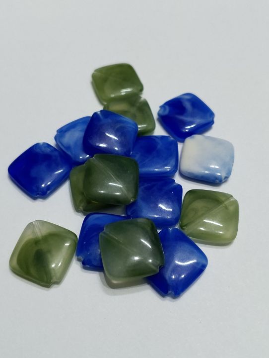 Pack of 40gms Beads, Square Chips Plastic Beads For DIY Jewelry Making, Jewelry, DIY, Dresses And Crafting Accessories.