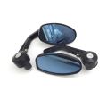 Universal Motorcycle Retro Rear view Mirror Racing Aluminium Modified Handle Bar Ends Side Mirrors Cafe Racer For 7/8 Inches Diameter Handles. 